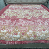 WINTER SINGLE KING SIZE QUILTS IN VELVET WOTH FLORAL DESIGN