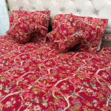 AJRAKH REVERSIBLE 5-PIECE JAIPURI PRINT PURE COTTON BEDSPREAD