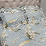 SUMMER SUPER KING SIZE FLAT BEDSHEET SET WITH 4 PILLOW COVERS