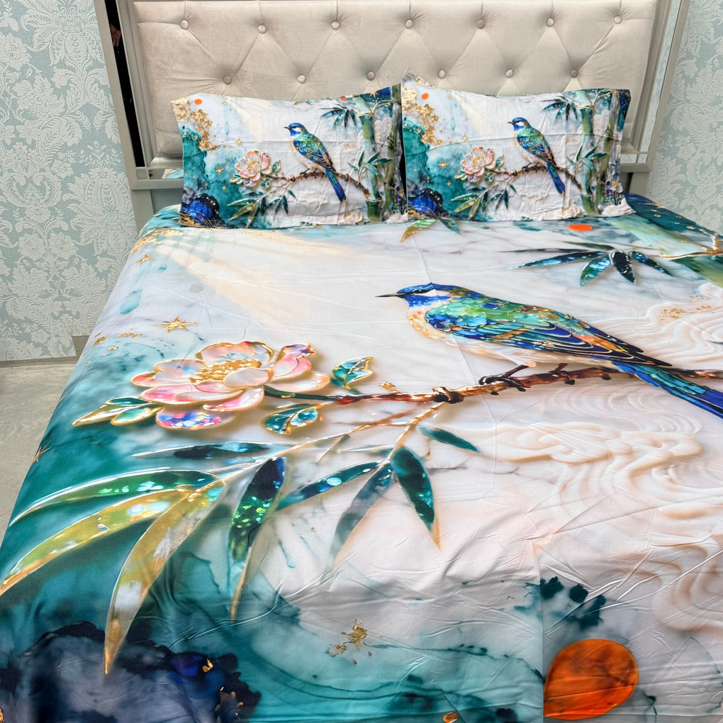 PREMIUM SOFT COTTON SUPER KING SIZE HEAVY BEDSHEET SET – 11D COLLECTION