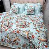 LUXURY JAIPURI 8-PIECE BAMBOO COTTON COMFORTER SET – SUPER KING SIZE