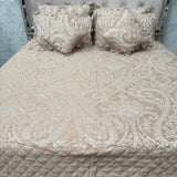 ROYAL LOOK DESINER 7 PCS KING SIZE QUILTED BEDCOVER SET