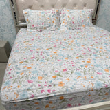 PURE COTTON QUEEN TO KING FITTED SHEET SET – SOFT & BREATHABLE