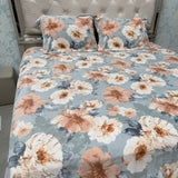 WINTER ANTI SKID 3 PCS KING SIZE FLAT BEDSHEET SET