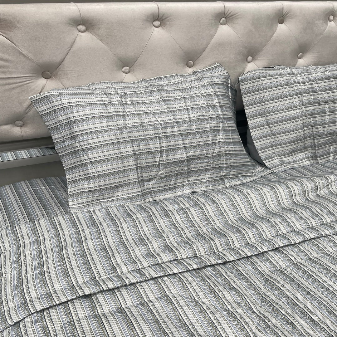 SUMMER PREMIUM QUALITY SUPER KING SIZE PURE COTTON 4 PCS COMFORTER SET