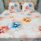 SUMMER SUPER KING SIZE 7 D FLAT BEDSHEET SET