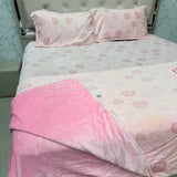 PREMIUM ENGLISH COLOUR KING SIZE 4 PCS DUVET COVER SET ( quilt cover set )
