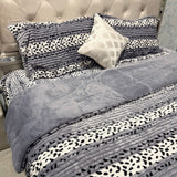 5- PIECE PREMIUM VELVET QUILT SET –  KING SIZE TO QUEEN SIZE LUXURY BEDDING