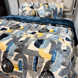 WINTER DESINER 6 PCS SUPER KING SIZE QUILT SET IN VELVET