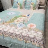SUMMER DESINER SUPER KING SIZE BEDHSEET IN PURE COTTON