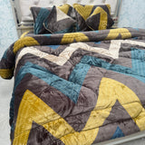 WINTER SUPER KING SIZE QUILT SET WITH FITTED BEDSHEET AND 2 CUSIONS PREMIUM QUALITY SUPER WARM SET