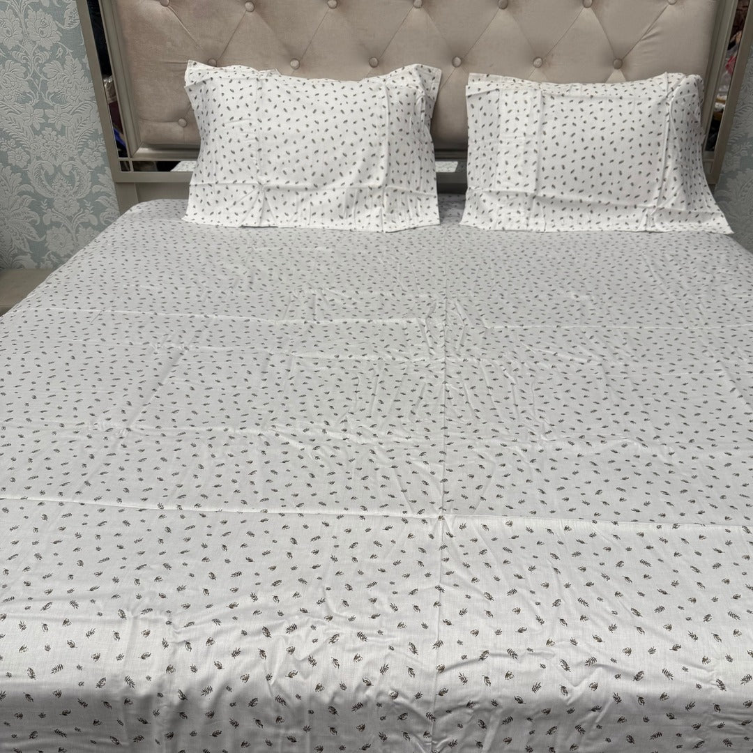 SUMMER SUPER KING SIZE PURE COTTON BEDSHEET SET