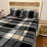 WINTER QUEEN SIZE 3 PCS FLAT BEDSHEET IN VELVET