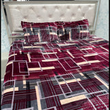 WINTER QUEEN SIZE FITTED BEDHSEET IN VELVET