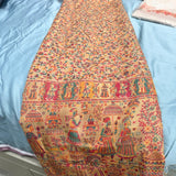 PAKISTAN KANI,MOONLIGHT REVERSIBLE PASHMINA WORK SHAWL
