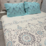 SUMMER QUEEN SIZE PURE COTTON BEDSHEET SET