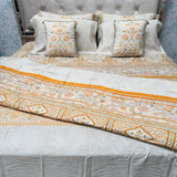 LUXURY JAIPURI 8-PIECE BAMBOO COTTON COMFORTER SET – SUPER KING SIZE