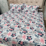 PURE COTTON QUEEN TO KING FITTED SHEET SET – SOFT & BREATHABLE