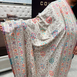 ROYAL SARDARI STYLE MULTI COLOURS PASHMINA SHAWL FOR WINTER WEAR