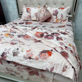 PREMIUM PURE COTTON SUPER KING SIZE 5 -PIECE COMFORTER & AC BEDDING SET – LUXURY YEAR-ROUND COMFORT