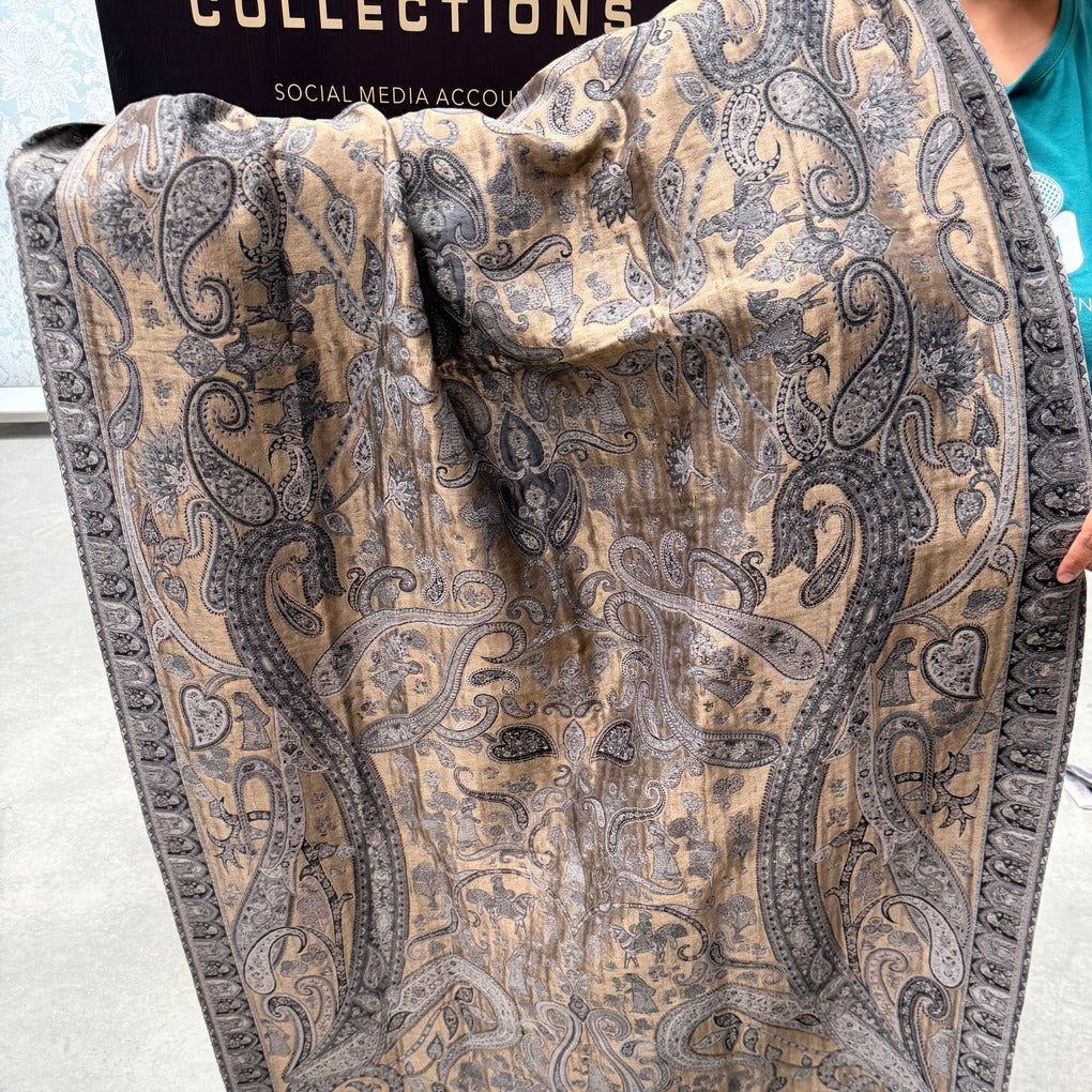 PAKISTANI DO RUKHA (ਦੋ ਰੁੱਖਾ ) TRIPLE KANI PASHMINA SHAWL