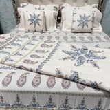 LUXURY JAIPURI 8-PIECE BAMBOO COTTON COMFORTER SET – SUPER KING SIZE