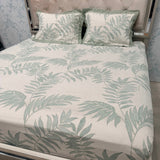 SUMMER SOFT COTTON QUEEN SIZE FITTED BEDSHEET SET