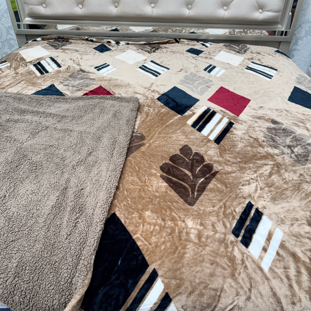 REMIUM THICK SHER FUR QUILT COVER WITH HIDDEN ZIP – QUEEN SIZE