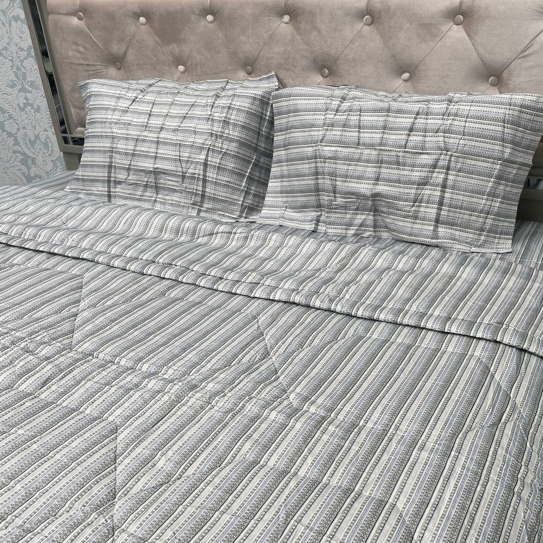 SUMMER PREMIUM QUALITY SUPER KING SIZE PURE COTTON 4 PCS COMFORTER SET