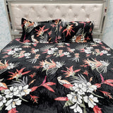 WINTER QUEEN SIZE 3 PCS FLAT BEDSHEET SET