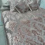 ROYAL DESINER BEDCOVER SET KING SIZE IN 5 PCS VELVET
