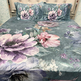 ROYAL WINTER DIGITAL PRINT KING SIZE FLAT BEDSHEET SET – 3 PCS ANTI-SKID BEDDING
