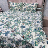 JAIPURI PRINTS PURE COTTON VINTAGE FLORAL COMFORTER SET – KING TO SUPER KING