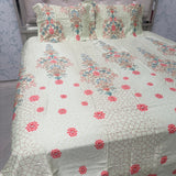 SUMMER QUEEN SIZE PURE COTTON FLAT BEDSHEET SET