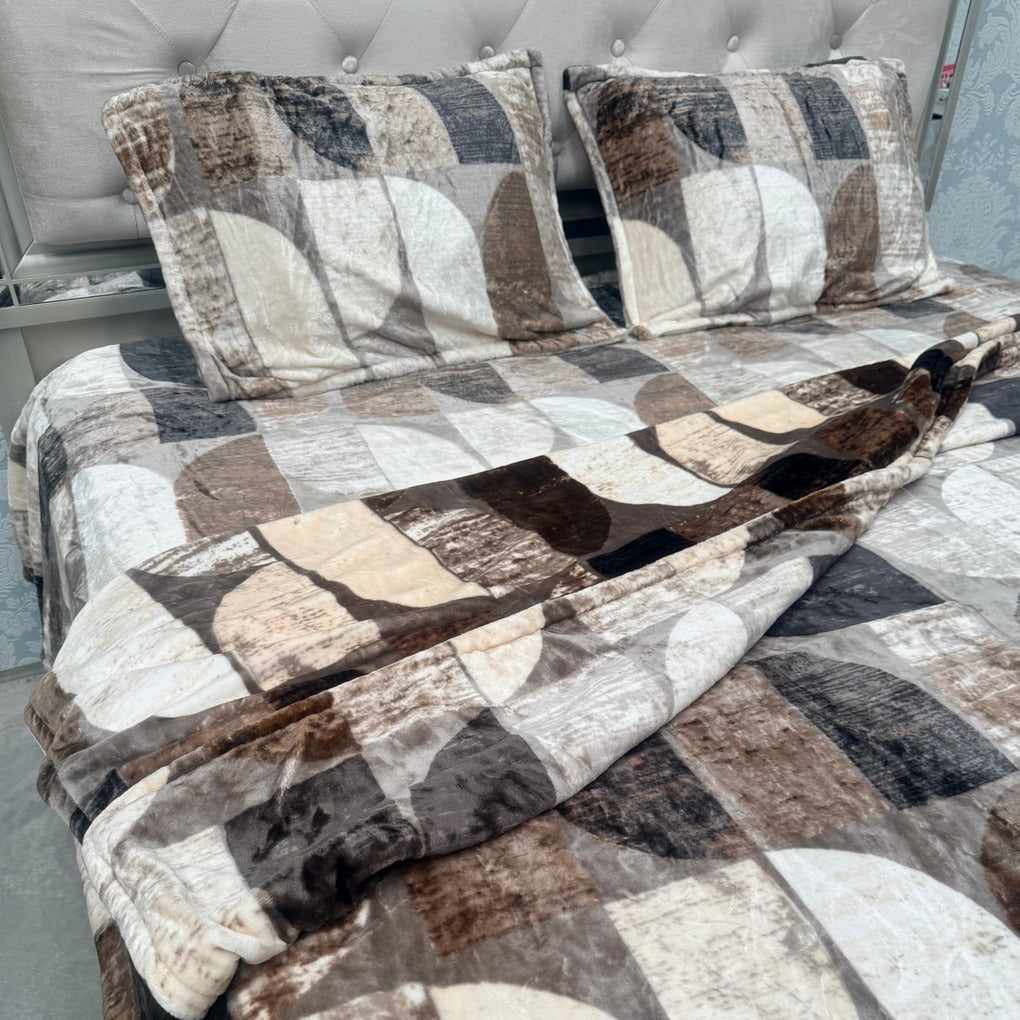 WINTER WARM QUEEN SIZE 4 PCS QUILT COVER SET