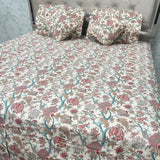 SUMMER QUILTED JAIPURI STYLE KING SIZE 5 PCS BEDSHEET SET
