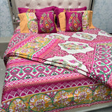 LUXURY JAIPURI 8-PIECE BAMBOO COTTON COMFORTER SET – SUPER KING SIZE