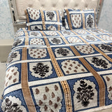 PREMIUM SHERPA WINTER QUILT COVER SET – QUEEN SIZE FITTED BEDSHEET SET