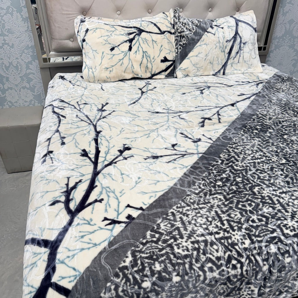 PREMIUM DOUBLE BLANKET STYLE BEDSHEET – THICK, SOFT & ANTI-SKID
