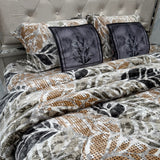 WINTER 6 PCS KING SIZE QUILT SET IN VELVET
