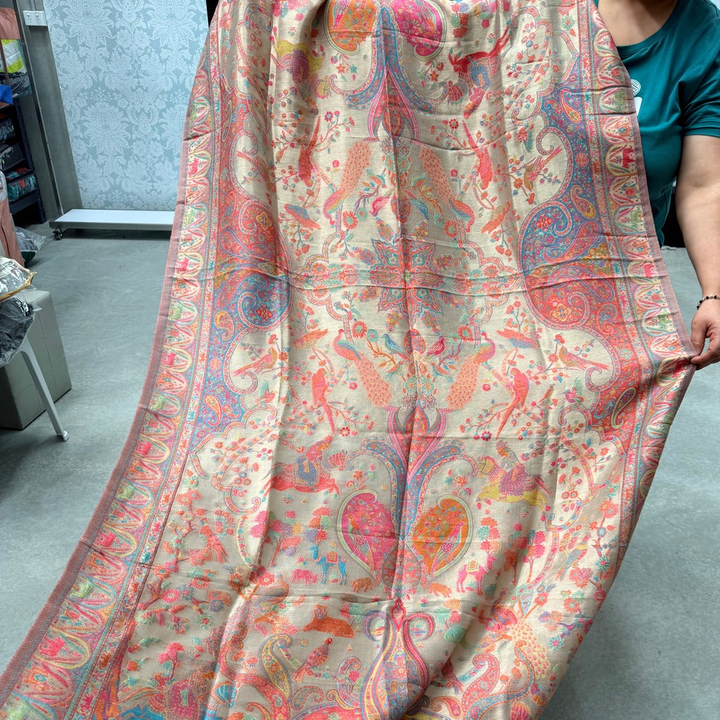 PAKISTANI KANI SILK MOONLIGHT SHAWL – PREMIUM LUXURY COLLECTION ✨