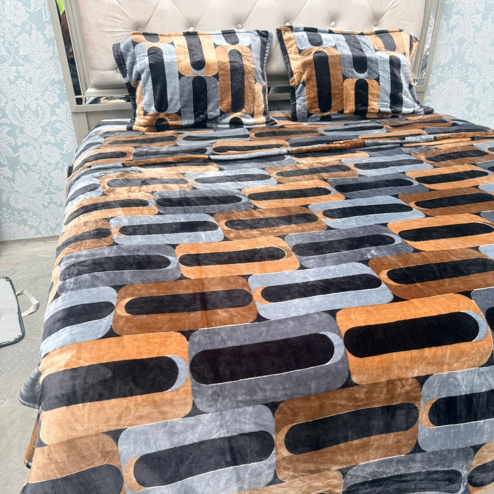 WINTER WARM QUEEN SIZE 4 PCS QUILT COVER SET
