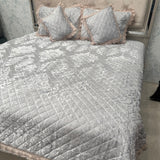 ROYAL DESINER BEDCOVER SET IN 5 PCS IN VELVET