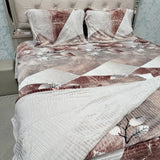 PREMIUM QUALITY KING SIZE 4 PCS DUVET COVER SET (QUILT COVER SET) WITH ANTI SKID BEDHSEET