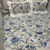 SUMMER JAIPURI STYLE PURE COTTON SUPER KING SIZE BEDSHEET SET