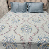 SUMMER SUPER KING SIZE ( JUMBO SIZE) FLAT MUSLIN PURE COTTON BEDSHEET SET