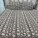 SUMMER JAIPURI STYLE PURE COTTON QUILTED REVERSIBLE KING AND QUEEN SIZE BEDCOVER ( not for super king )