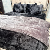 TITLIS PREMIUM 6-PIECE REVERSIBLE QUILT SET WITH FITTED-TYPE SHEET – QUEEN TO KING SIZE