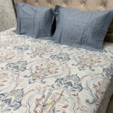 SUMMER SUPER KING SIZE ( JUMBO SIZE ) FLAT MUSLIN PURE COTTON BEDHSEET SET