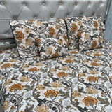 SUMMER SUPER KING SIZE 5 PCS PURE COTTON SET WITH 2 CUSHIONS